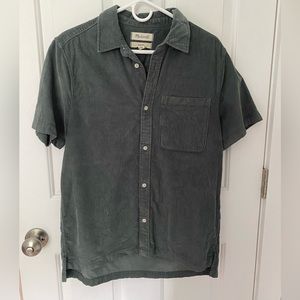Madewell corduroy button up T-shirt. Size Men’s Small.
